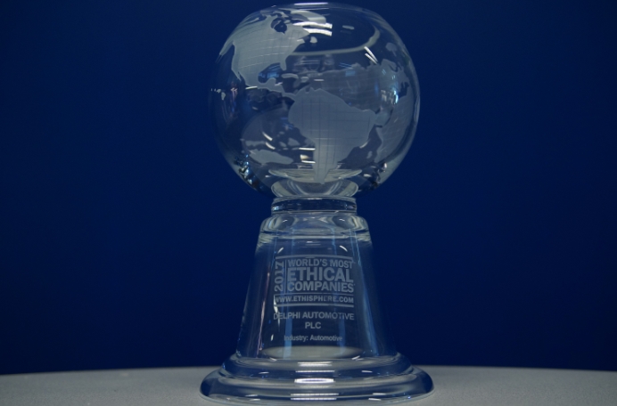 德尔福连续第五年荣获“全球最具商业道德企业”称号