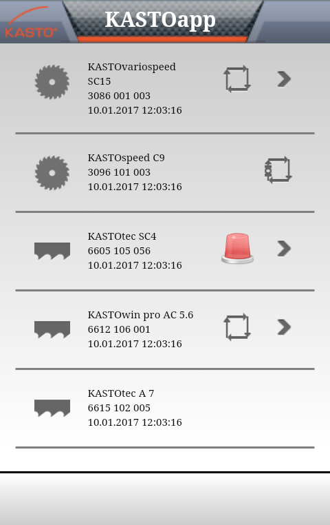 图 2：在运行过程中出现故障时，App 显示等待处理的故障信息，用户可以特别快速地作出反应。