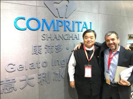 科麦公司总经理卢壮智（左）和康沛多（上海）执行长Fabrizio osti 