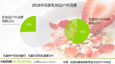 2016年包装乳制品户外消费