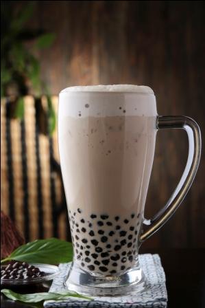 大红袍珍珠奶茶