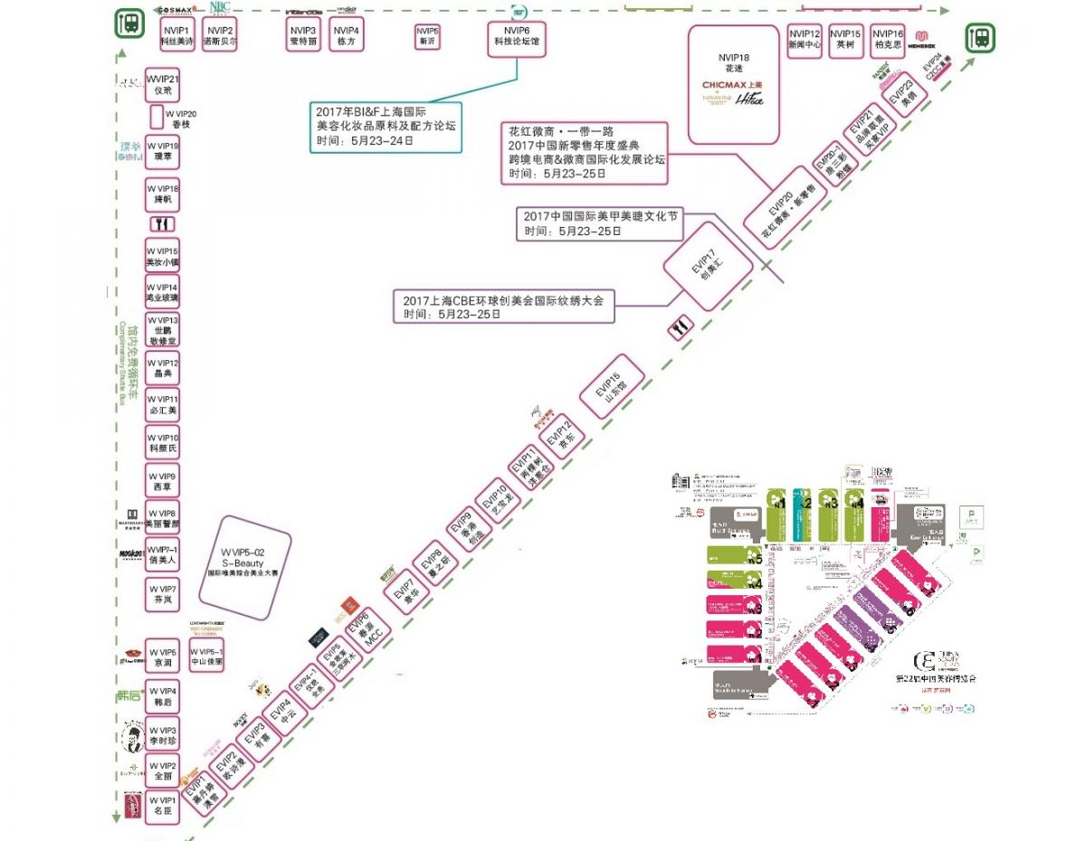 【CBE攻略】5月23日-25日不知如何逛展？来，收了这张展馆布局图！