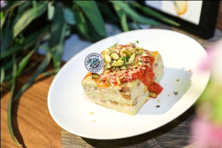 加州开心果罗勒酱豆腐千层面