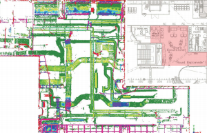 图 2：使用 Geomagic Control X 进行甲板分析后，结果显示了实际状况与 CAD 模型数据偏离的地方。确保可以及时进行必要的调整。图片由迈尔造船厂提供，版权所有。