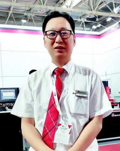 天田(中国)有限公司销售管理本部媒体战略推进科长顾迪欧先生