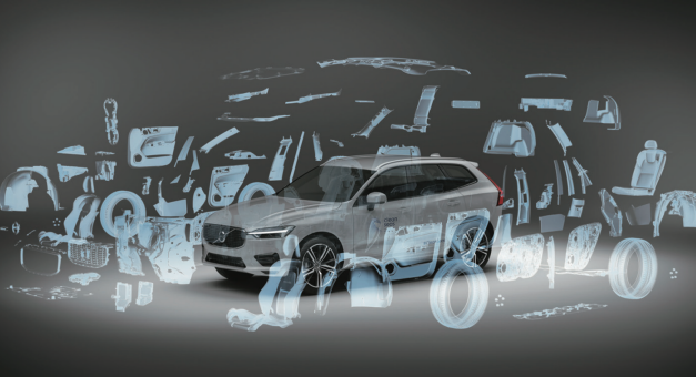标题图：原型车中的170个部件已被再生塑料取代（© Volvo Cars）