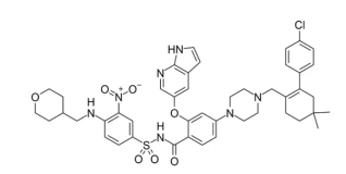 ▲Venetoclax的分子结构式（图片来源：Ed (Edgar181) [Public domain]）