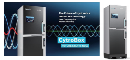 CytroBox是一个一体式液压动力装置，包含变速泵驱动、更小尺寸的储罐，以及用于监控、控制、诊断和通信的先进电子设备。