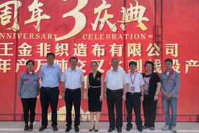 浙江王金非织造公司进口年产万吨交铺水刺线落户湖州