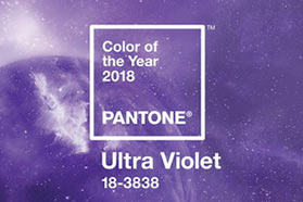潘通发布2018年度代表色——PANTONE 18-3838 紫外光