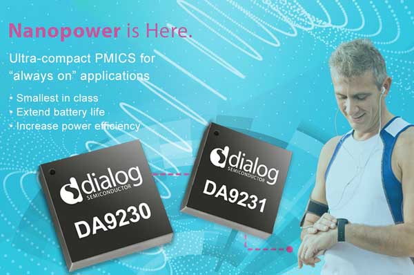 Dialog首发纳安级电源PMIC，为持续运行的连网设备延长电池续航时间