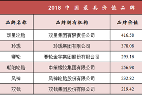 世界品牌大会举行 6大轮胎企业荣登榜单
