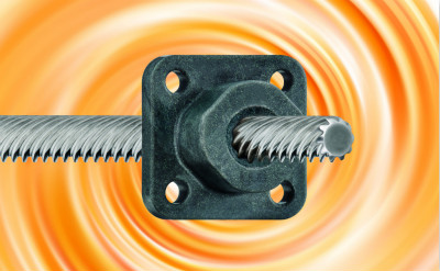 可快速调节且安静运行的igus新型免润滑丝杠螺母