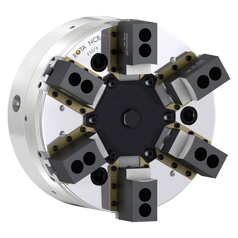 雄克推出带浮动补偿功能的密封式6爪动力卡盘