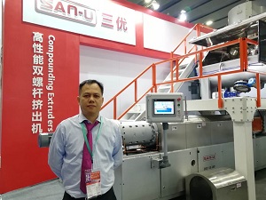 【CHINAPLAS 2019：现场采访】东莞三优：独家高扭矩异向平行挤出机