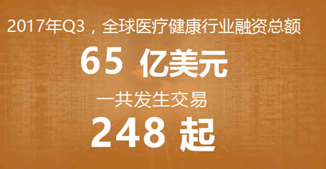 2017年Q3全球医疗健康行业投融资报告