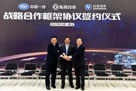 中国一汽、东风汽车、长安汽车签订战略合作协议