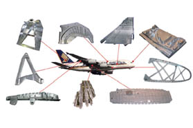 飞机中、大型铝合金结构件的高效加工