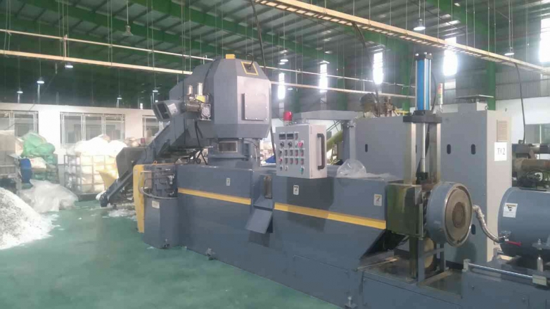 KRIEGER 100 cutter compactor plastic recycling machine installed in Vietnam