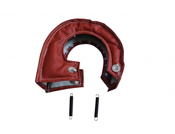 T3 T25/T28 GT35 TURBO TURBOCHARGER EXHAUST RED HEAT SHIELD BLANKET COVER WRAP