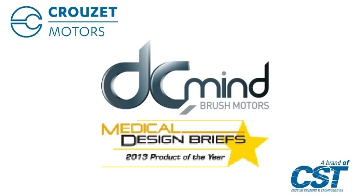 Crouzet高诺斯DCmind系列直流有刷电机荣获2013年度 < Medical Design Briefs >杂志电气