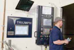 Triumph的Makino T2和MAG3机器 大部分使用了相同类型的控制系统， 使得操作员能很快学会如何运行A6。