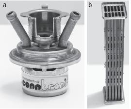 图2：Conntronic 公司的aDM(a) 以及 Weil 公司的热交换器（b)