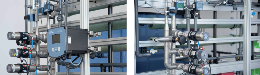 Bürkert Systemhaus公司用Bürkert组件A做了这个反渗透系统，可用于工业过程水及饮用水的海水淡化。