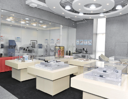 力丰设于上海的展厅，主要展示三丰量仪及三菱刀具