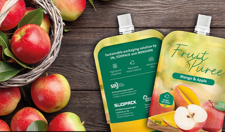 Innovative concept for production of recyclable spout pouches