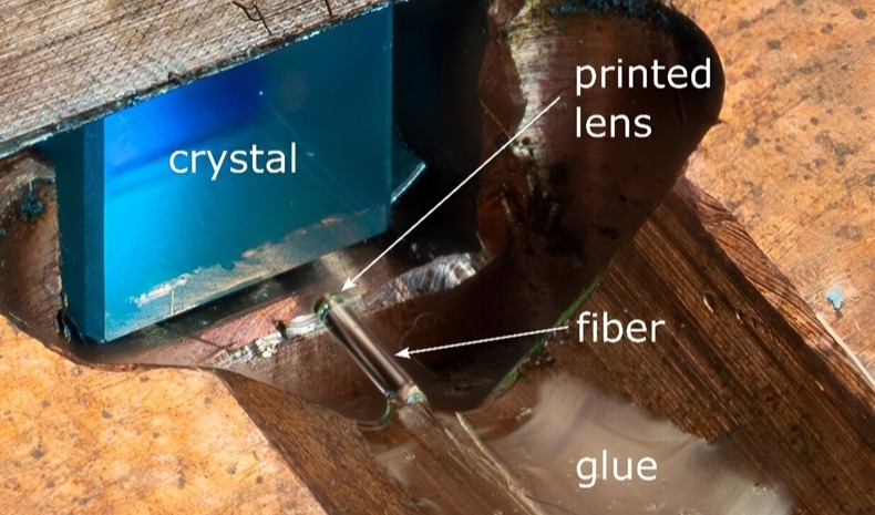 通过3D打印光学元件制造混合激光器