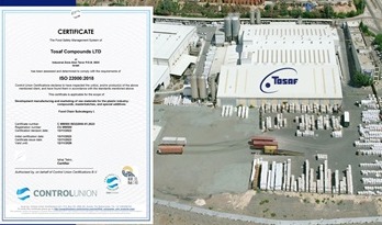 Tosaf’s Food Safety Management is ISO 22000-certified