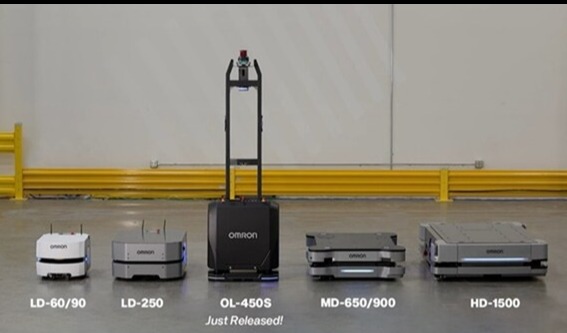 OMRON offers a complete Autonomous Mobile Robot for material handling