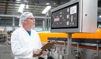 Industrial monitors tailored for food production environments