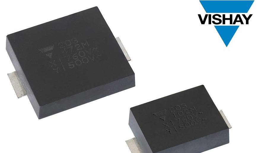 Vishay推出业内首款采用SMD封装的车规级Y1陶瓷电容器