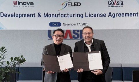 韩国CoAsia Semi 将为德国 Inova半导体生产 ISELED 产品