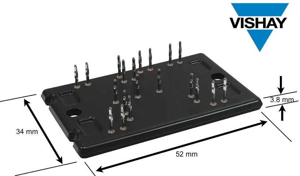 Vishay推出MAACPAK PressFit封装1200 V SiC MOSFET功率模块，提高效率和可靠性