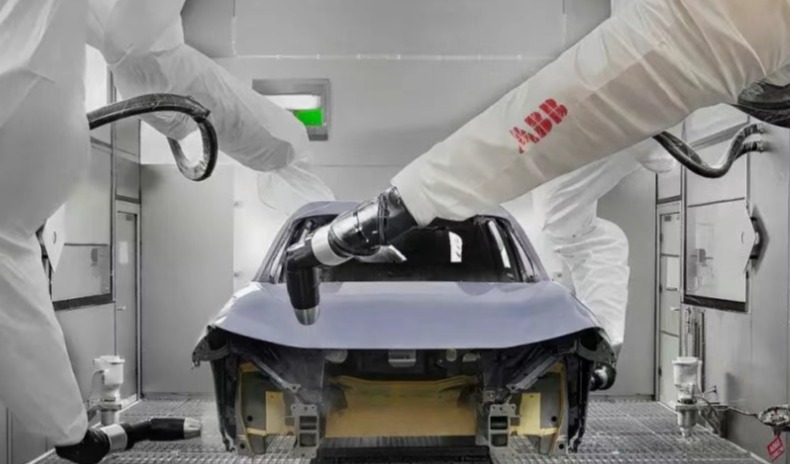 ABB机器人为奥迪一汽新能源工厂提供全自动化喷涂解决方案