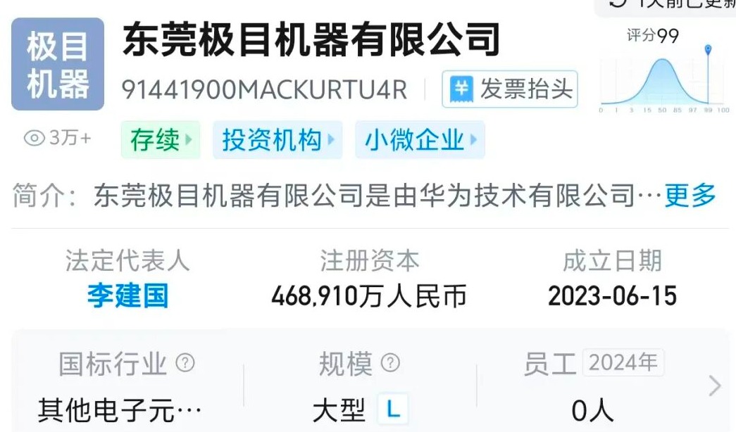 900亩产业园+72亿投资，华为借东莞极目打造人形机器人与智能制造核心基地