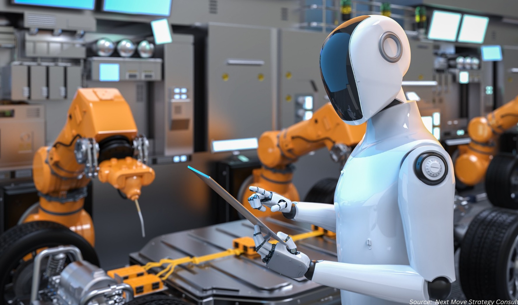 可无线充电人形机器人问世