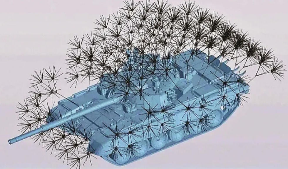 玻璃纤维复合材料造 “蒲公英” 俄坦克防FPV无人机系统正式申请专利