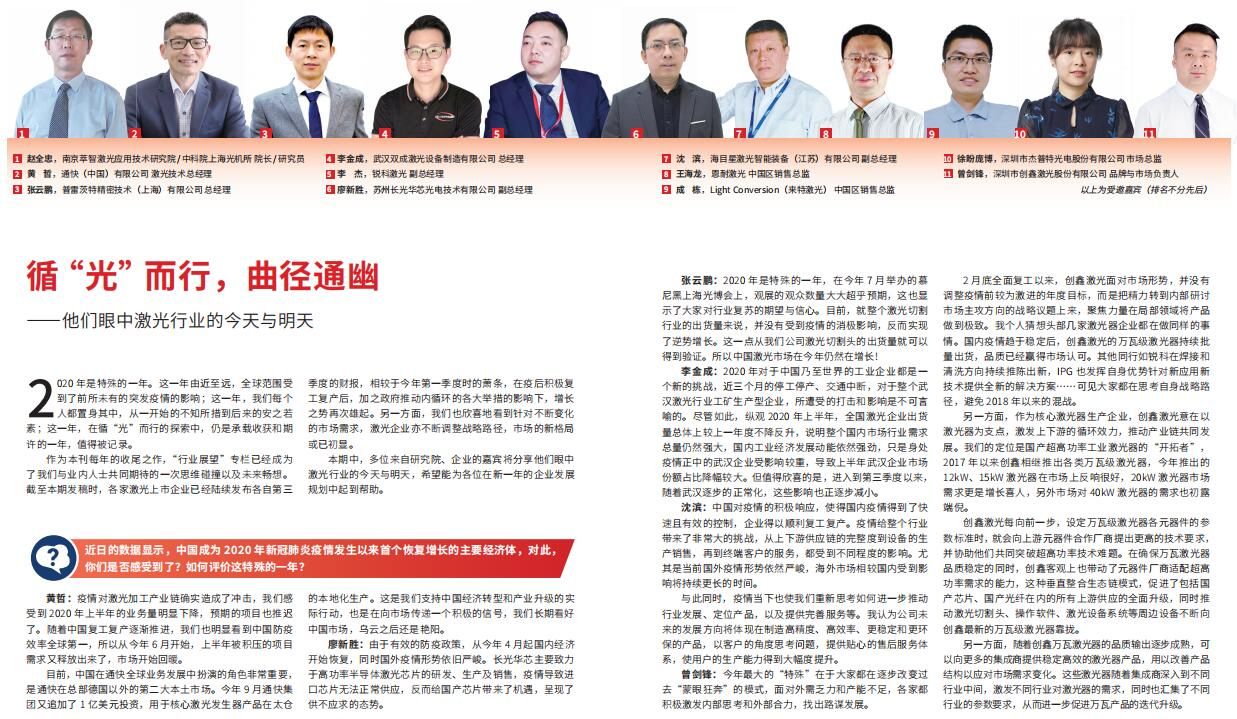 循“光”而行，曲径通幽 ——他们眼中激光行业的今天与明天