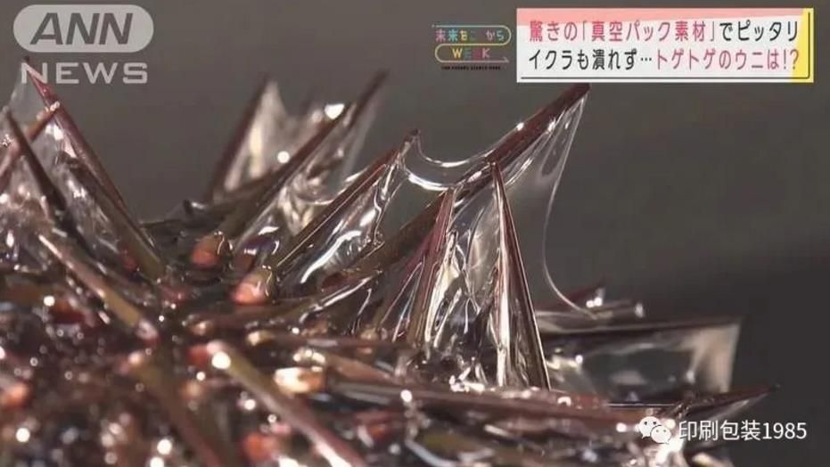 高强度真空收缩包装膜，连浑身是刺的海胆也能无缝贴合