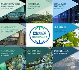 ADI公司推进气候战略，承诺到2050年实现净零排放
