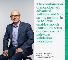 NI收购monoDrive加速自动驾驶汽车的开发，并与Ansys战略合作满足高级仿真需求