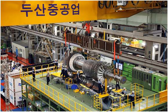 签下示范电站协议，韩国斗山重工加速开发燃氢燃气轮机