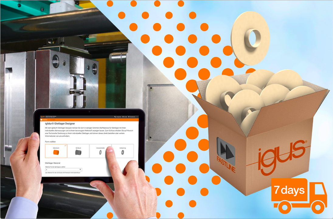 又见3D打印！易格斯IFORM模具部门的新生产线7天交付定制滑动轴承