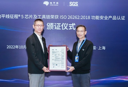 三证齐发 SGS助力地平线提升车载智能芯片安全性