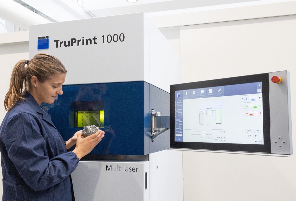 通快推出新一代TruPrint 1000，批量生产义齿