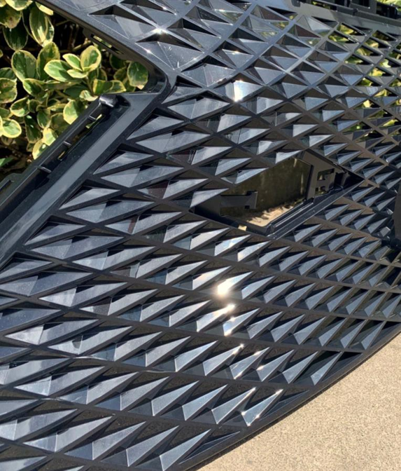 No spraying ASA : weak metal effect
